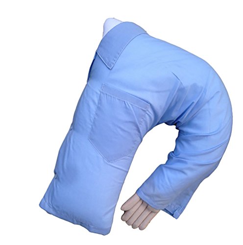 Comfortable Boyfriend Pillow,Husband Pillow For Single Women,Light Blue