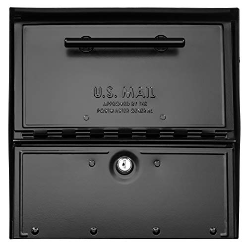 Image of Architectural MAILBOXES Mailboxes 6400B-R-10 Oasis Eclipse Locking Mailbox, Black
