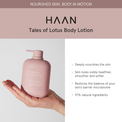 Haan Moisturizing Body Lotion For Men And Women | Healthier, Smoother, And Softer Skin | Paraben & Silicon Free | Hydrating Body Lotion For All Skin Types. Tales Of Lotus Scent - 8.5 Fl. Oz. #TOP1
