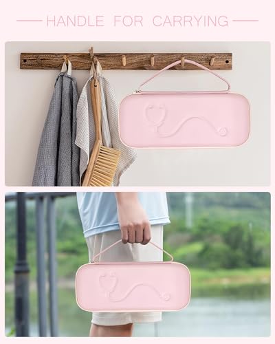 Image of Stethoscope Case for 3M Littmann Classic III & Lightweight II S.E, Pink