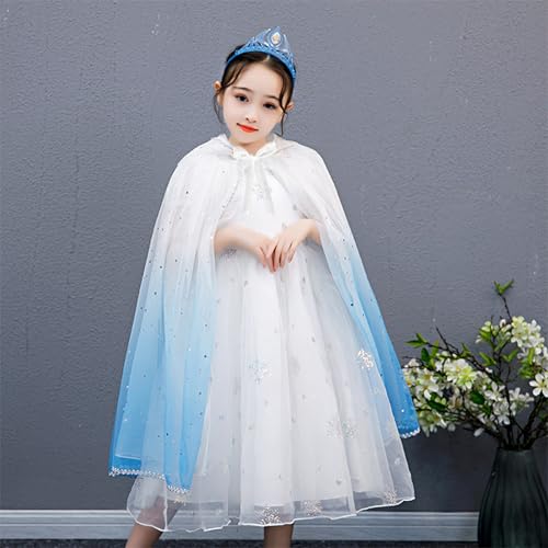 Capa con capucha de princesa para niñas PHOGARY miniatura 4