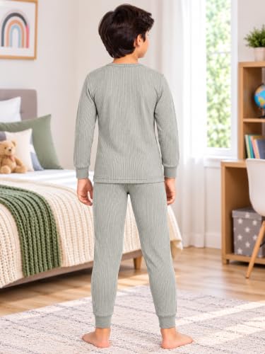 Image of Bodycare Insider Anti-Bacterial Solid Kids Thermal Top & Bottom Unisex Set