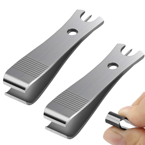 UYVPAER 2 Pieces Fishing Line Nipper Cutter Clipper With Hook Eye Cleaner Pin Fishing Stainless Steel Tool