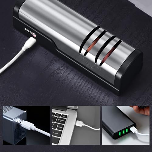 Aiguiseur électrique USB pierre de qualité supérieure multifonction couverts