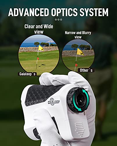 image for Gaialoop Golf Rangefinder with Slope, Laser Range Finder Golfing, Flag