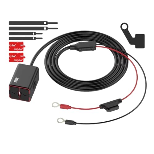 Cargador USB Para Moto | Cargador De Teléfono Para Manillar,Antivibraciones Resistente a Choques - Accesorios De Motocicleta Versátiles para Senderismo, Rutas Cortas y Uso Diario