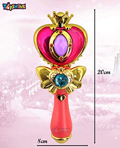 Toyshine Set of 3, Magic Wand Combo for Girls, Musical Toy with Soothing Lights and Shining Surface