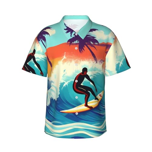 Chemise de plage décontractée vêtement vacances été surf