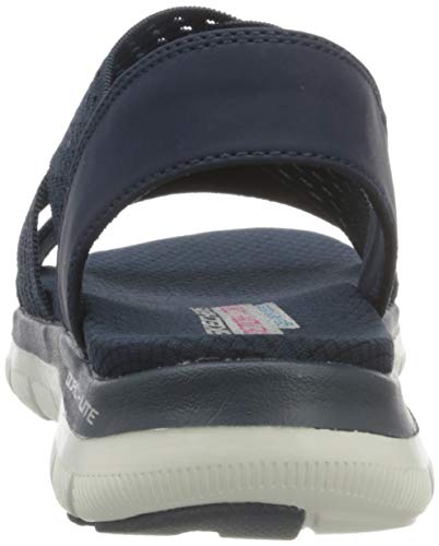 Skechers SKECHERS Women's Flex Appeal 2.0 Cool City Sandal, Navy, 4 UK