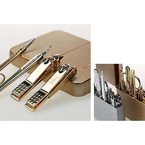 YZERTLH Maniküre Set Nagel-Clippers, professionelle Nagel-Clippers Nagelpfleger-Werkzeuge 7 in 1 Edelstahl-Pediküre-Kit… – Bild 4