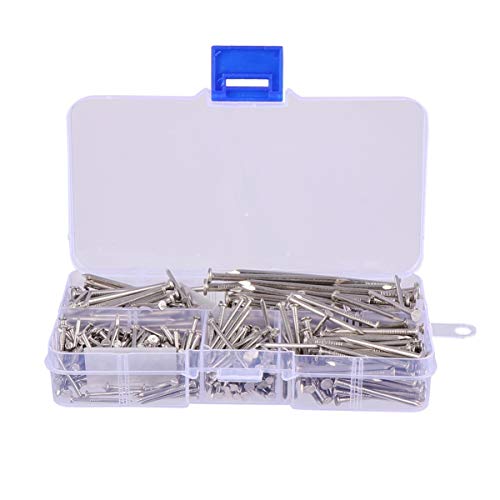 CIYODO Stainless Steel Round Nails Piece Nail Kit for Home Repair Art and Craft Silver