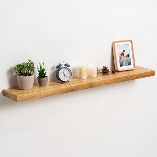 fuqing Floating Shelves for Wall, 40 inch Rustic Solid Elm