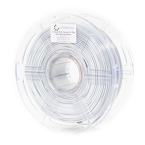 Image of Cookiecad PLA Filament 1.75mm 1kg Dual Color Multicolor 3D Printer Filament - Granite Mixer PLA