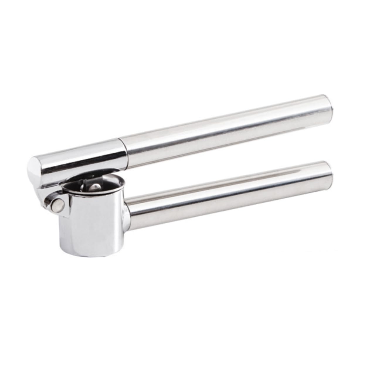 CONGARTENO 1pc Stainless Steel Garlic Press Slicer Manual Kitchen Tool for Effortless Garlic Mincing Compact Design for for Home Cooking Restaurant Use Silver