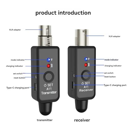 Système de microphone sans fil UHF double canal adaptateur dynamique - 7
