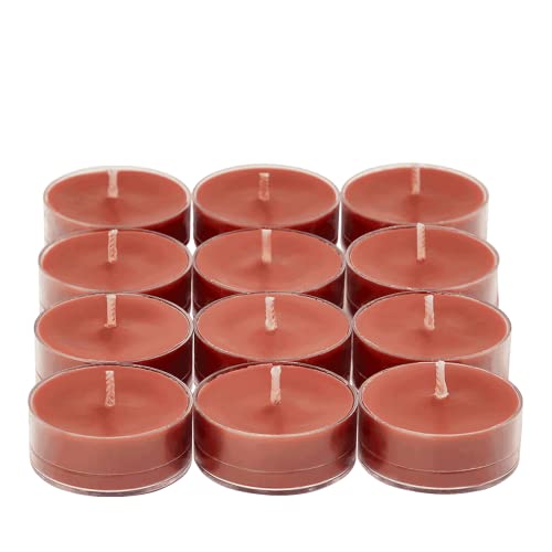 Bourbon Amber Tea Lights - Box Of 12 - Partylite - Bonfire Bourbon #TOP20