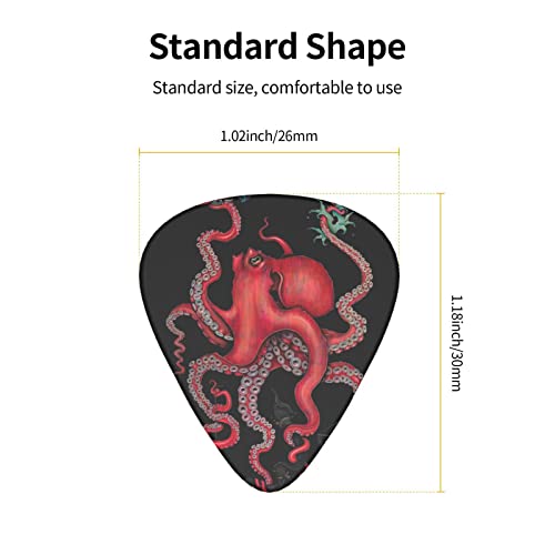 Pack de 12 médiators de guitare Octopus entrelacés pour guitare électrique Guitare acoustique Diverses guitares - Les Beatles, Paul McCartney, John Lennon, RIngo Starr, George Harrison Pack de 12 médiators de guitare Octopus entrelacés pour guitare électrique Guitare acoustique Diverses guitares – Image 4