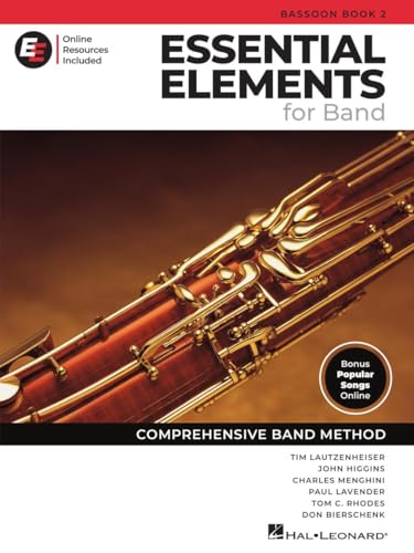 Essential Elements for Band Bassoon Book 2 with EEi Online Resources | Bassoon Method Songbook and Sheet Music with 250+ Video Lessons and Updated Repertoire | Comprehensive Band Method