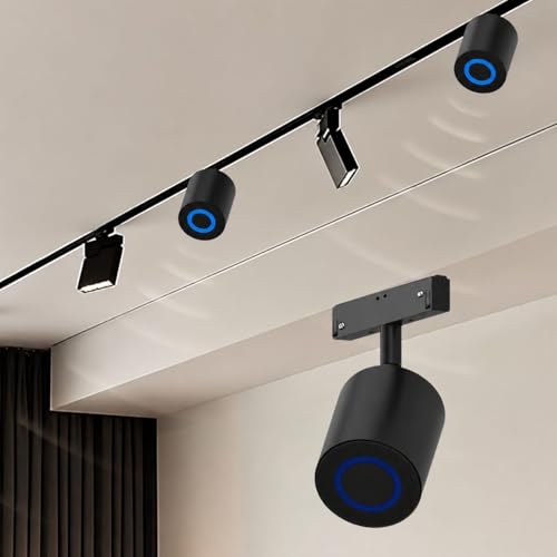 Image of Trendy Illumina Magnetic Track Bluetooth Speaker | 10W Smart Wireless Audio Module for Magnetic Track Lighting System | Bluetooth 5.4 Ceiling Track Speaker | Modern Audio Solution | Speaker Only