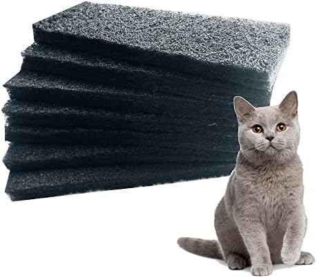 Pack 8 Carbon Filters Compatible with Litter-Robot 3,Litter Robot Filter, Activated Replacement Carbon Filters for All Litter Models,Absorbs Foul Cat Litter Box Smells, Hairs ( 8Pack)