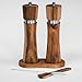 Produktbild Berner Mühle - 2er-Set Holz Salz und Pfeffermühle aus Akazienholz  Einzigartige Pfeffermühle  Gewürzmühle  Salz und Pfefferstreuer  Salzmühle mit Reinigungsbürste  Elegant & Modern