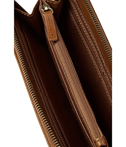 Image of HOBO Max Large Zip Around Wallet For Women - Leather Construction With Cotton Lining, Smart and Trendy Wallet Truffle One Size One Size