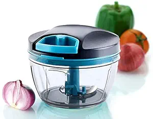 TRIDEO Multi-Purpose Chopper and Slicer by GANESH - Efficiently Chop, Dice, Slice, and Grate with Stainless Steel Blades and Ergonomic Design - Easy to Clean and Perfect for Healthy Meal Prep