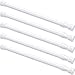 Tension Rods - 5 Pack Cupboard Bars Tensions Rod Curtain Rod 11.8" to 20"(Approx.) Extendable Width Spring Tension Rods Fit in The Spaces to Stay Up