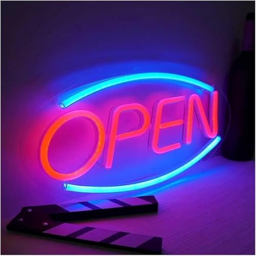 Néon LED Open panneau lumineux 40cm à intensité variable pour soirée chaleureuse