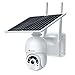 Ctronics Camara de Vigilancia WiFi Exterior con 15000mAh Batería 1080P PTZ Cámara de Seguridad Exterior Solar sin Cables 355°Pan & 95°Tilt Detección de Movimiento PIR Visión Nocturna en Color