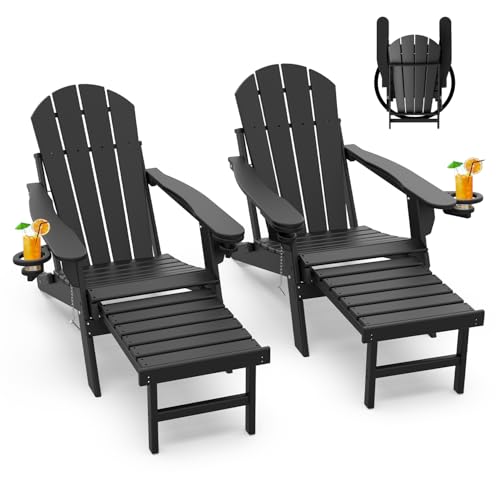 GreenVines Adirondack Chair with Ottoman