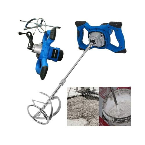 【Potente】: la potenza di 2600 watt e la regolazione continua della velocità di agitazione consentono un'agitazione pulita e senza schizzi. Fornitura: 1x agitatore host, 1x asta di agitazione, 4x spazzole di carbone, 1x manuale utente.