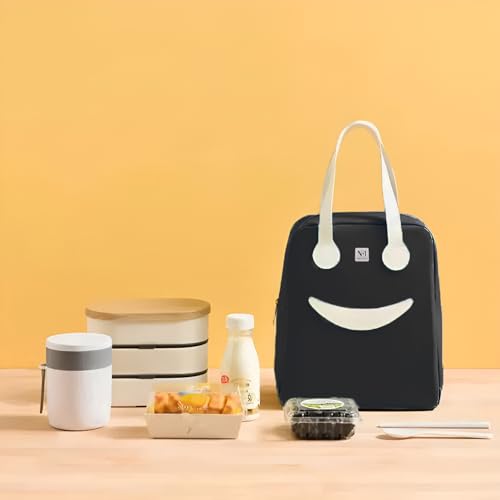 Image of NFI essentials Insulated Lunch Bag for Men Women Large Tiffin Carry Bag Travel Lunch Box Organizer for Office, School, College, Leak-Proof Lunch Cooler Bag