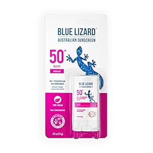Blue Lizard BABY Mineral Sunscreen Stick with Zinc Oxide, SPF 50+, Water Resistant, UVA/UVB Protection – Easy to apply…