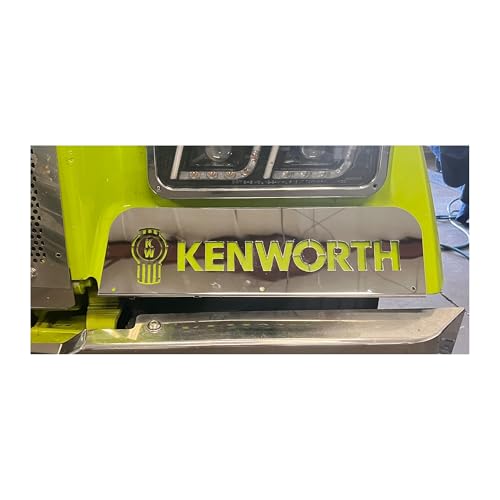 Stainless Steel Fender Shield Set Compatible with Kenworth T600 T800 & W900