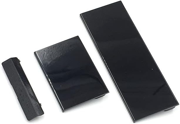 YANHAO [Video Game Parts] 6sets 3 in 1 Replacement Door Slot Covers Flap for Nintendo Wii Console [Replace] (Color : Black)