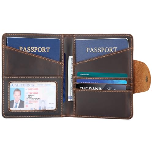 Polare Slim RFID Blocking Wallet for 2 Passports