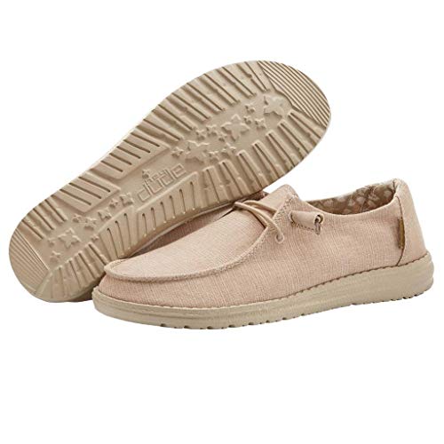 Image of HEYDUDE Women's Wendy Chambray | Women's Shoes | Women's Lace Up Loafers | Comfortable & Light-Weight