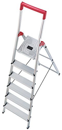 Preisvergleich Produktbild Hailo 8150-601 Alu-Sicherheits-Haushaltsleiter L50 (Alte Ausführung)