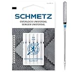 SCHMETZ | 5 Aiguilles pour machines à coudre | Overlock Universal | ELX705 CF/SY 2022 | Grosseur 80/12 | Attention: vérifiez le système d'aiguille recommandé dans le mode d'emploi