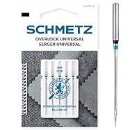 SCHMETZ | 5 Nähmaschinennadeln | Overlock Universal | ELX705 CF/SY 2022 | Nadeldicke 80/12 | Hinweis: Überprüfen Sie das empfohlene Nadelsystem in der Bedienungsanleitung