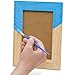 Picture Frame Painting Craft Kit, DIY Arts and Crafts Kit, 3 Unfinished Solid Wood Picture Frames (6X4 Photos) With Wooden Standing Pegs, Acrylic Paint, Glitter Paint, Paint Brushes, and Googly Eyes