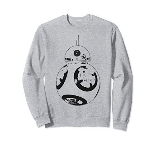 Star Wars The Force Awakens BB-8 Black And White Portrait Sweatshirt