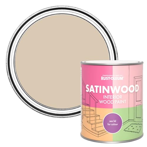 Rust-Oleum Beige Satinwood Interior Wood Paint - Warm Clay 750ml