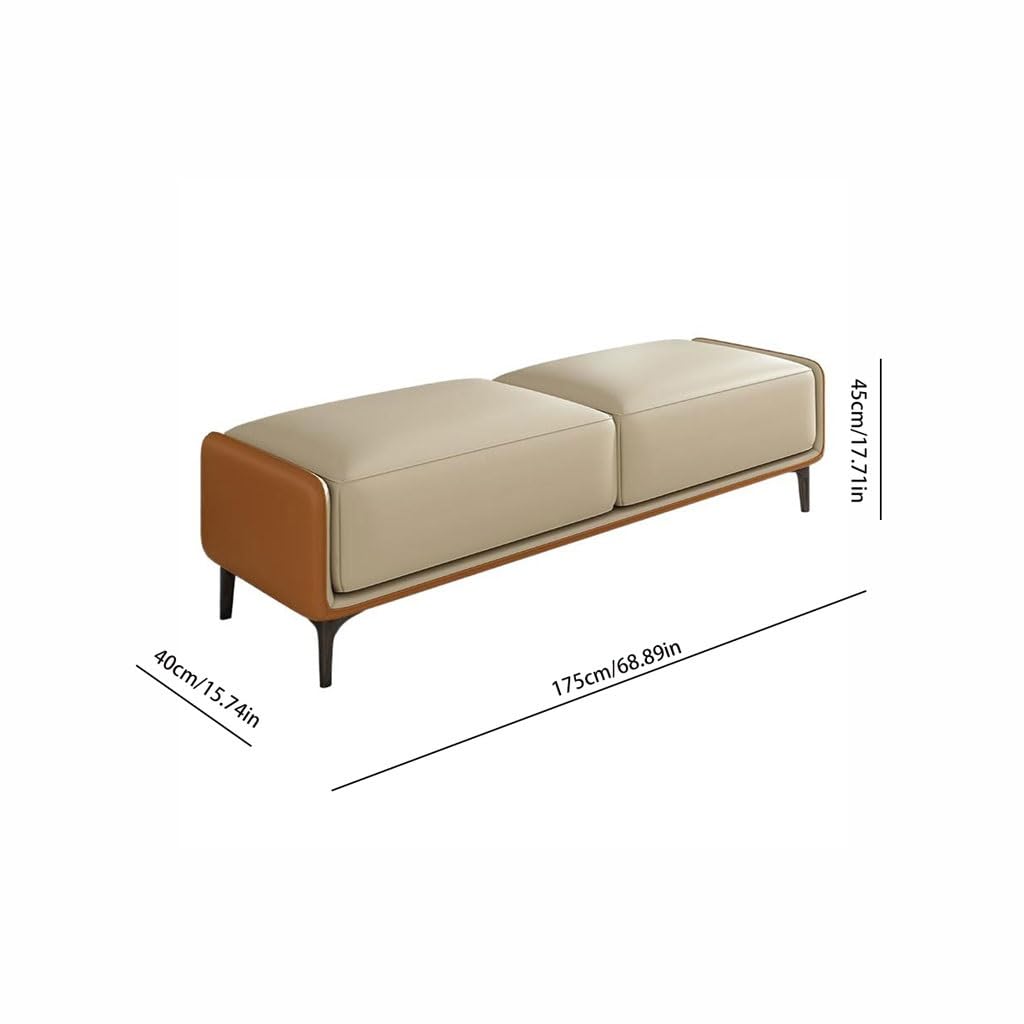 Panca per Camera da Letto Fine Letto Sgabello da Letto Moderno e di Lusso Leggero, Camera da Letto, Sgabello da Comodino, Panca Lunga, Divano Minimalista Piccola Panca per Camera da Letto(B)