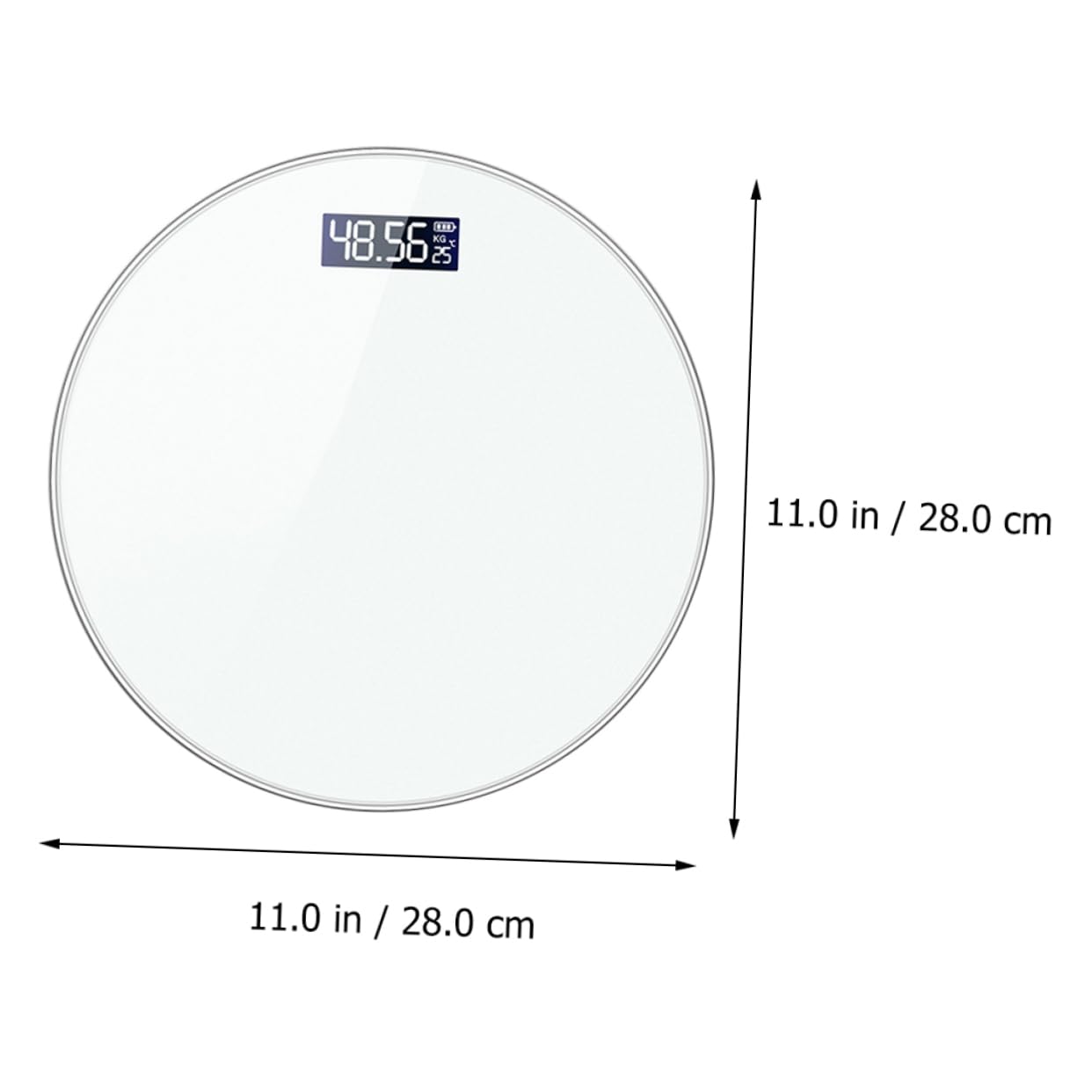 Báscula de Peso Corporal Digital de Gestión Fitness de Precisión con Pantalla LED y Diseño Duradero para Uso Hogar