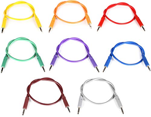Image of Hosa CMM-830 Eurorack Patch Cables 8-Pack - 1 Foot(Assorted Colors)