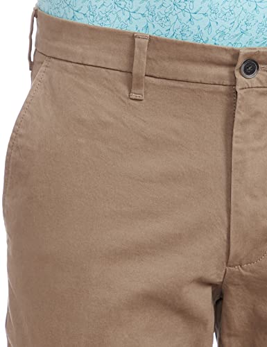 Image of Marks & Spencer Mens Solid Mid Rise Slim Fit Chinos