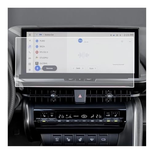 Film de protection console centrale pour C-HR 2024 navigation 12,3 pouces