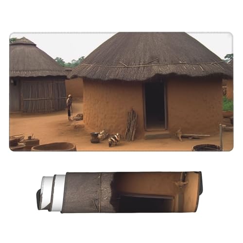 Tapis de souris de jeu antidérapant grand format tapis de bureau Ghana XL